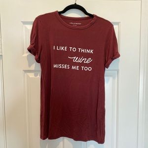 A Pea In The Pod Maternity Top “wine misses me”